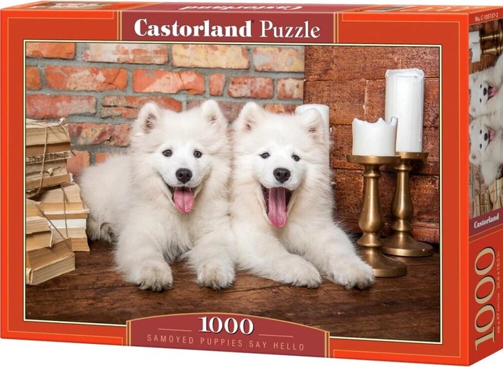 Immagine prodotto Castorland Puzzle di cuccioli samoiedo Say Hello 1000 pezzi (1000 pezzi)