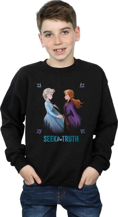 Actual product image Disney Boys Frozen 2 Elsa And Anna Seek The Truth Sweatshirt (116)