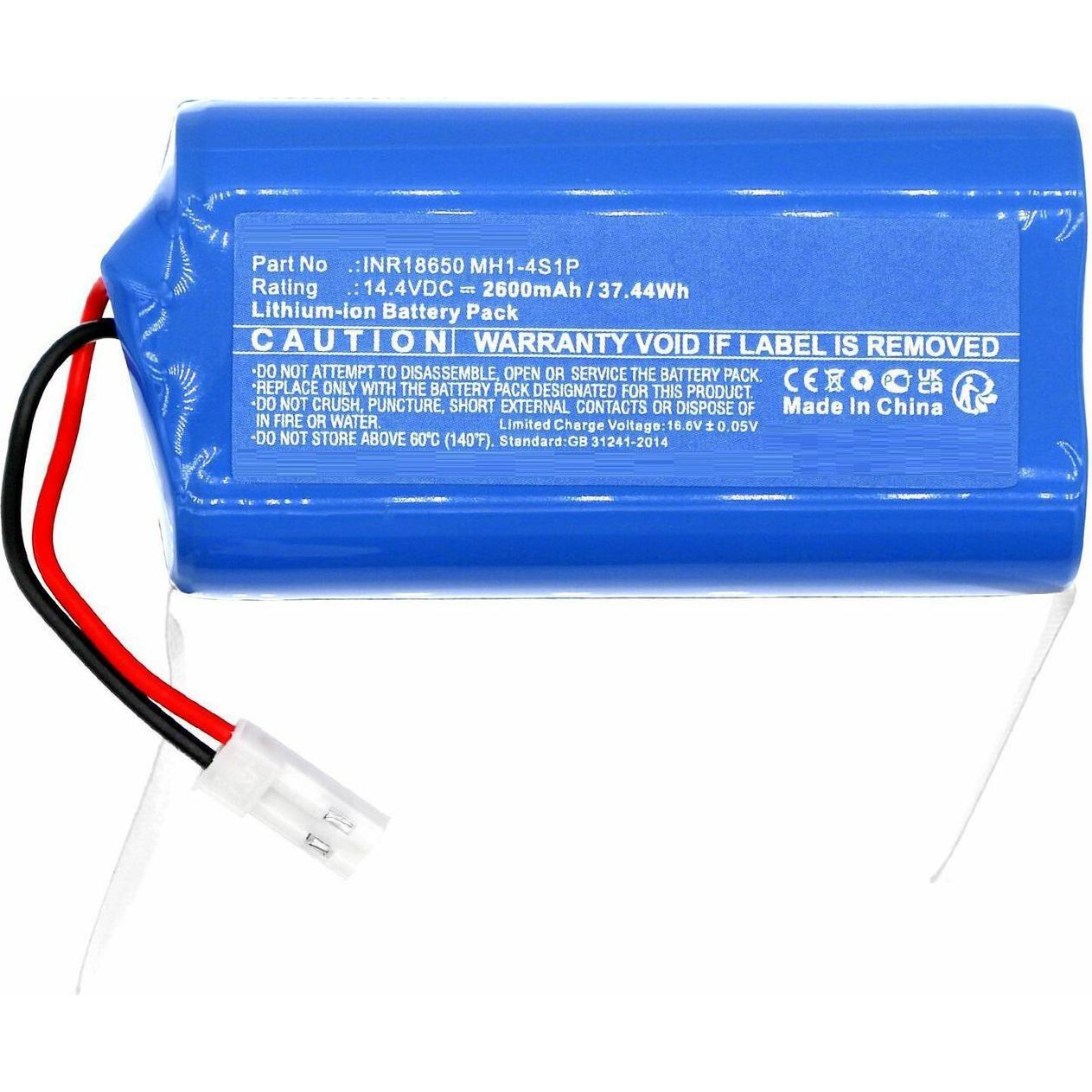 CoreParts Battery 14.4V 2600mAh 37.44Wh, Staubsauger Roboter Zubehör, Blau