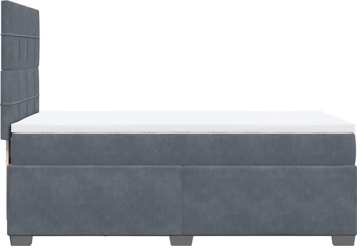 Produktbild vidaXL Bo x springbett mit Matratze 140 x 200 cm Samt (140 x 200 cm)