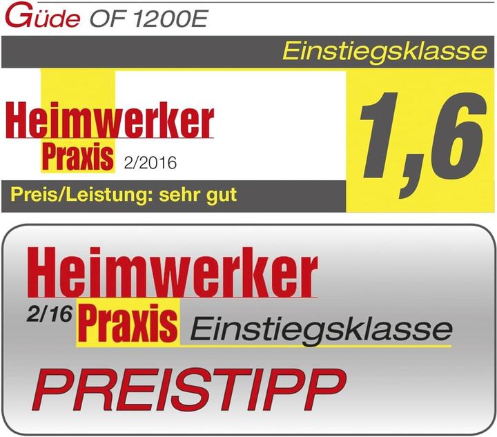 Produktbild Güde Oberfräse OF 1200 E mit 1.200 Watt