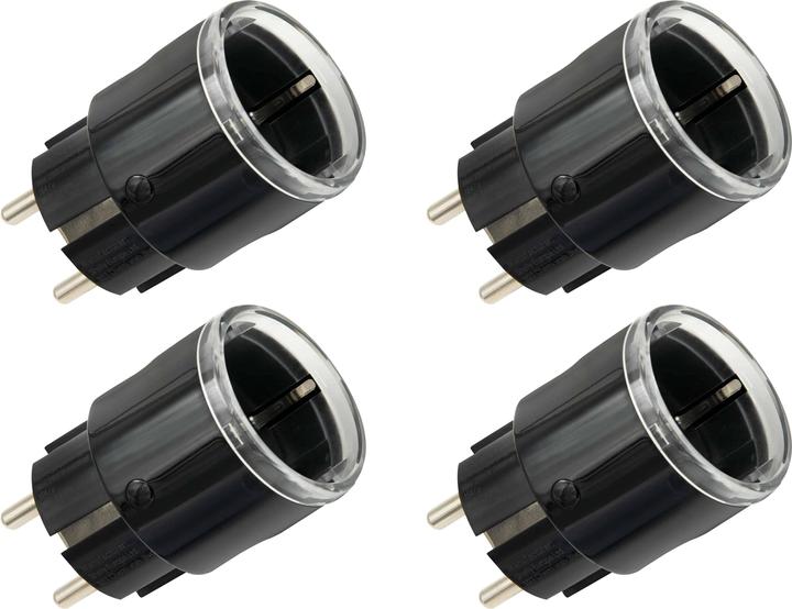 Actual product image Shelly WLAN socket outlet Plug S Gen3, Matter, black, 4 pieces