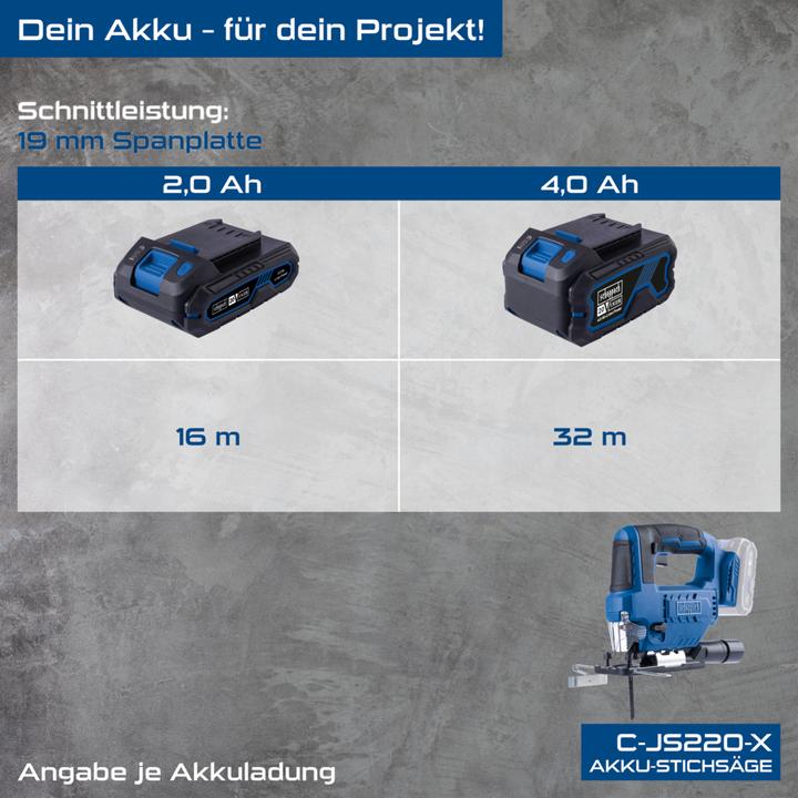 Produktbild Scheppach Akku-Stichsäge C-JS220-X