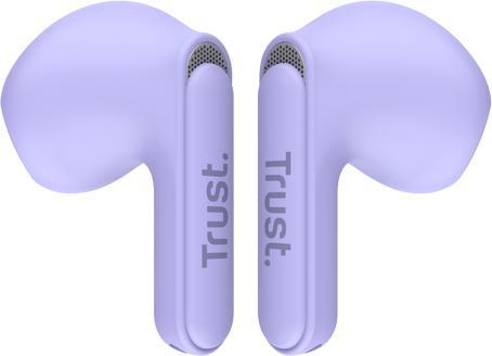 Produktbild Trust Yavi Bt Enc Earphones Purple (ANC, 23 h, Kabellos)