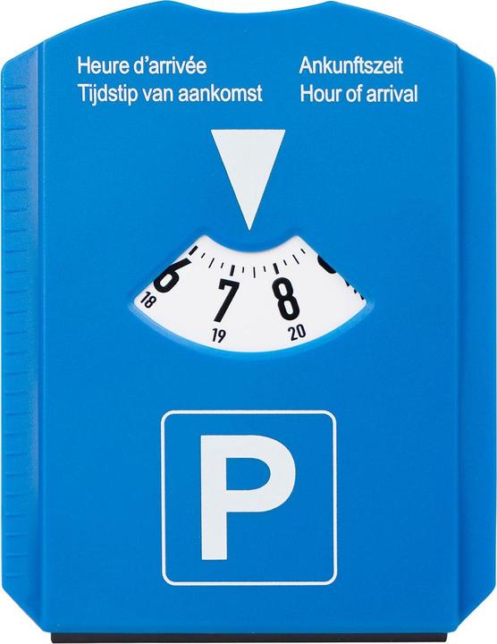 Productafbeelding Parkeerschijf met ijskrabber, profielmeter en boodschappenchip