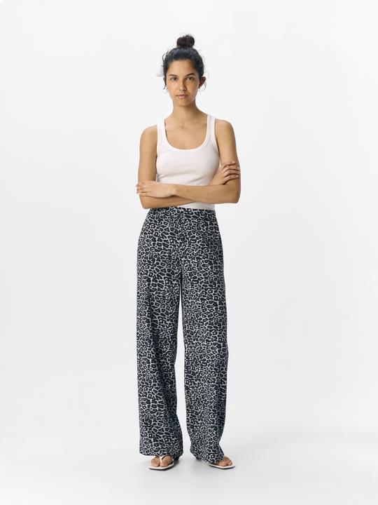 Produktbild Object Leoprint Hose mit weitem Bein (42)