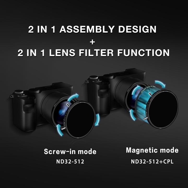 Actual product image H&Y HD EVO ND3-512 Filter Kit 95mm (95 mm, Neutral density filter)