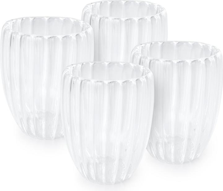 Immagine prodotto Olsen Home - Double-walled Glasses with Ridges - 4 Pack (4x)