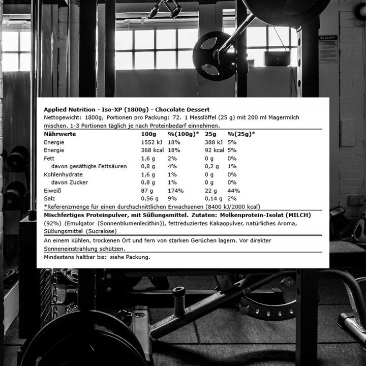 Actual product image Applied Nutririon Iso-XP (1800 g)