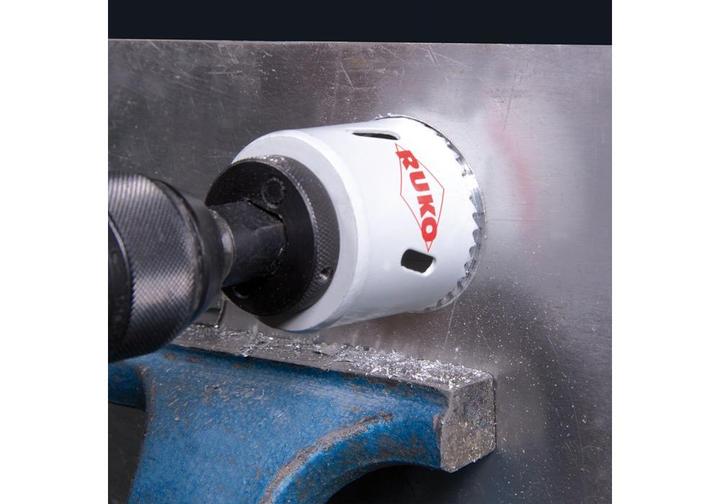 Image du produit Ruko Scie cloche Ø de sciage 92 mm profondeur de coupe 38 mm denture fine HSSE-Co8-Bi-Métal (92 millimètres)