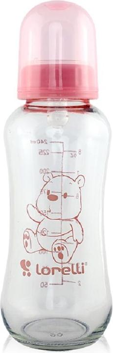 Actual product image Lorelli Baby Glass Bottle 240 ml (240 ml)