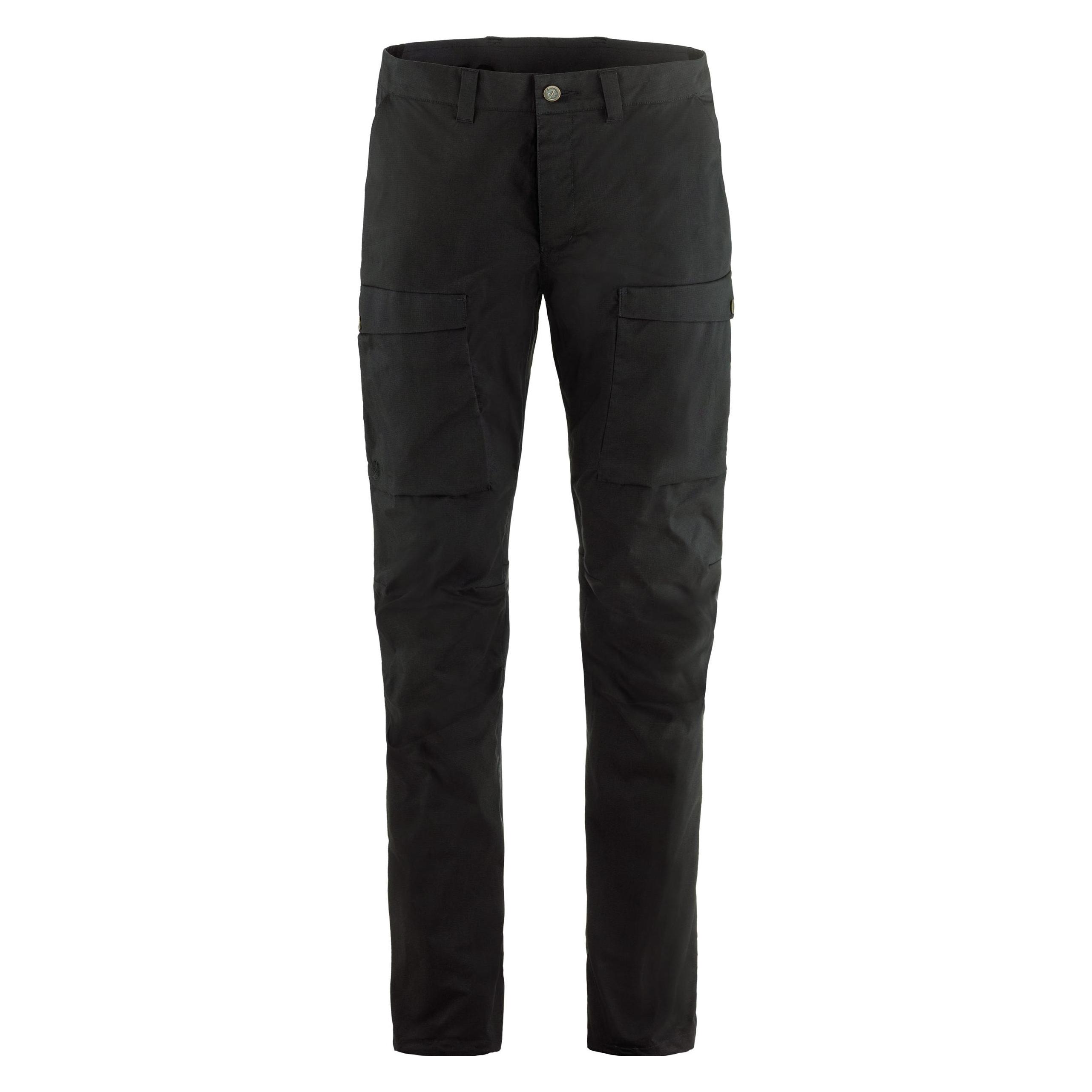 Fjällräven, Herren, Outdoorhose, Abisko Hybrid Trail Trs (52), Schwarz