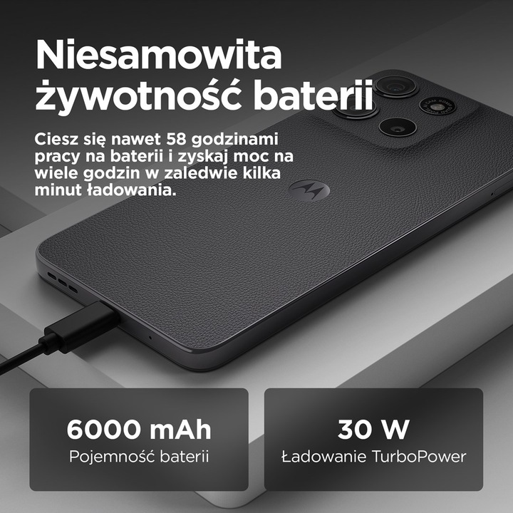 Actual product image Motorola moto g15 power (256 GB, Grey, 6.72", Dual SIM, 50 Mpx, 4G)