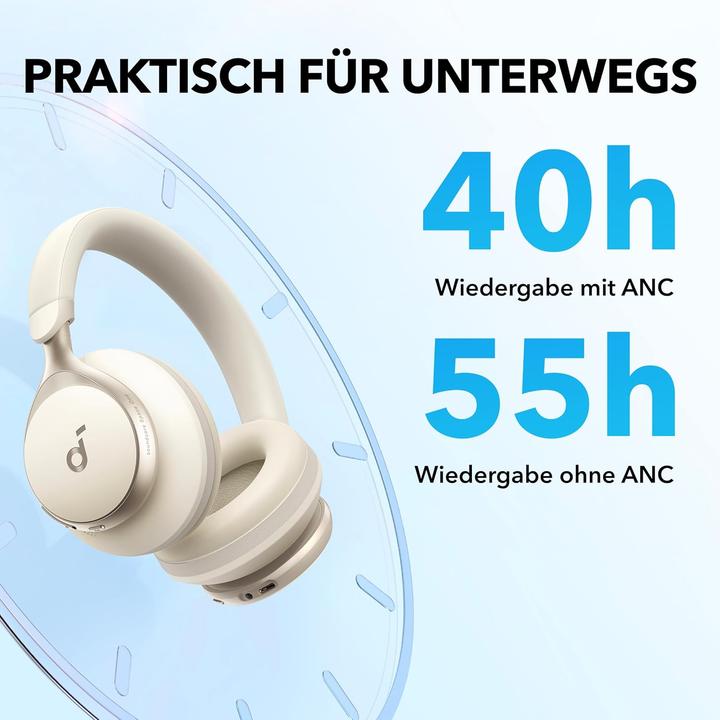 Actual product image soundcore Space One Over-Ear Kopfhörer (ANC, 40 h, Cable, Wireless)