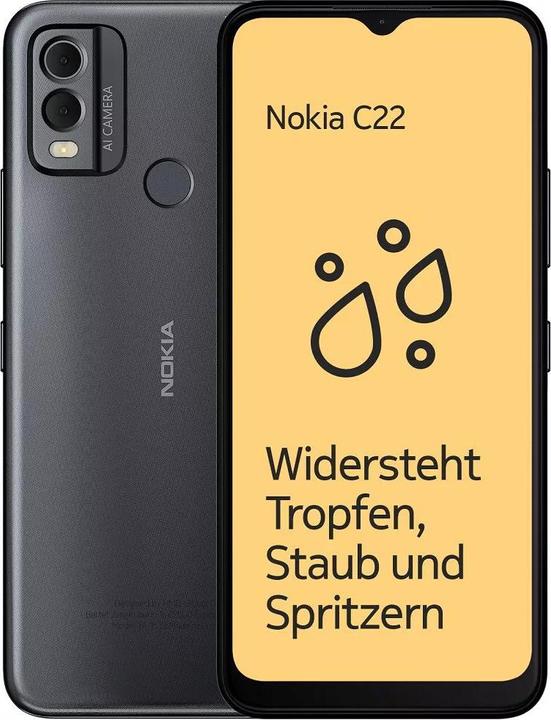 Productafbeelding Nokia C22 (64 GB, Houtskool, 6.50", Dubbele SIM, 4G)