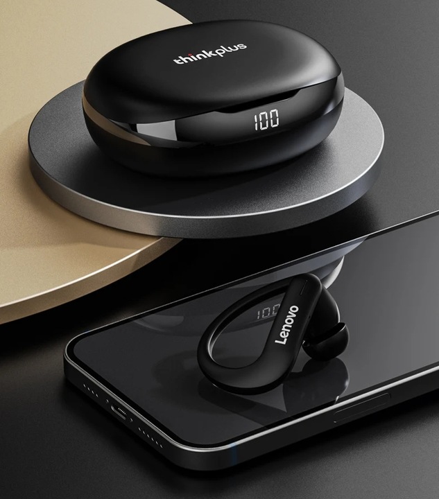Actual product image Lenovo Thinkplus LivePods T50 wireless in-ear headphones black