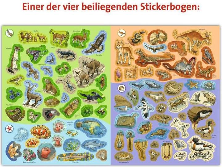 Actual product image Ravensburger Sticker booklet animals of the world