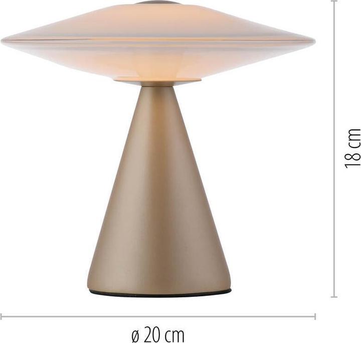 Actual product image Paul Neuhaus LED Tischlampe ELIPSA stufenlos dimmbar, Memoryfunktion (560 lm)