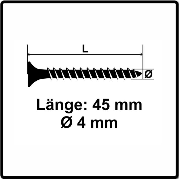 Actual product image Fischer PowerFast II 4.0x45 SK TX VG blvz 500 (1 Screws per piece)