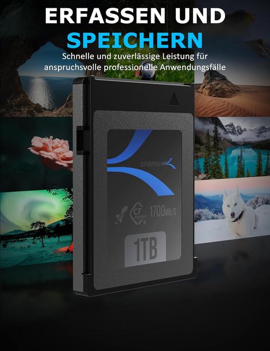 Produktbild Sabrent Rocket CFX (1000 GB, CFexpress Typ B)