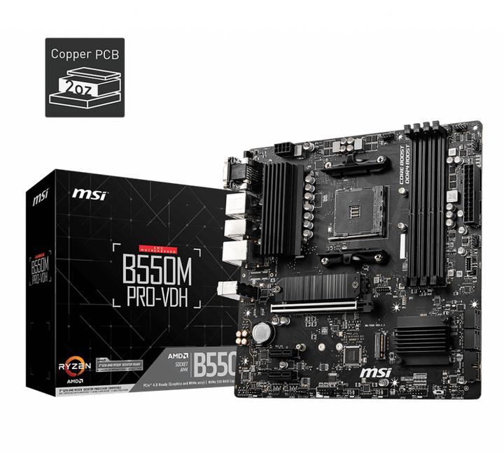 Image du produit MSI Pro-VDH (AM4, AMD B550, mATX)