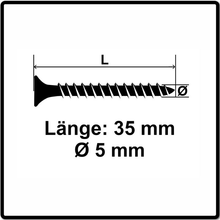 Produktbild Fischer PowerFast II 5,0x35 SK TX VG blvz 200 (200 Schrauben pro Stück)