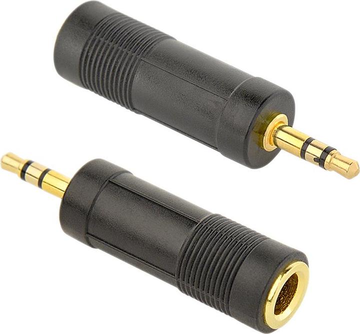 Produktbild Cablexpert A-6.35F-3.5M (Winkeladapter)