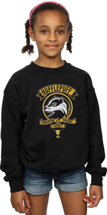 Actual product image Girls Hufflepuff Toon Crest Sweatshirt (116)
