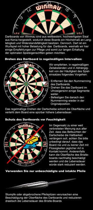 Image du produit Winmau Le jeu de fléchettes Pro SFB