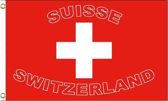 Rainbow Schweizer Hiss Fahne: 1. August Dekoration (150 x 90 cm)