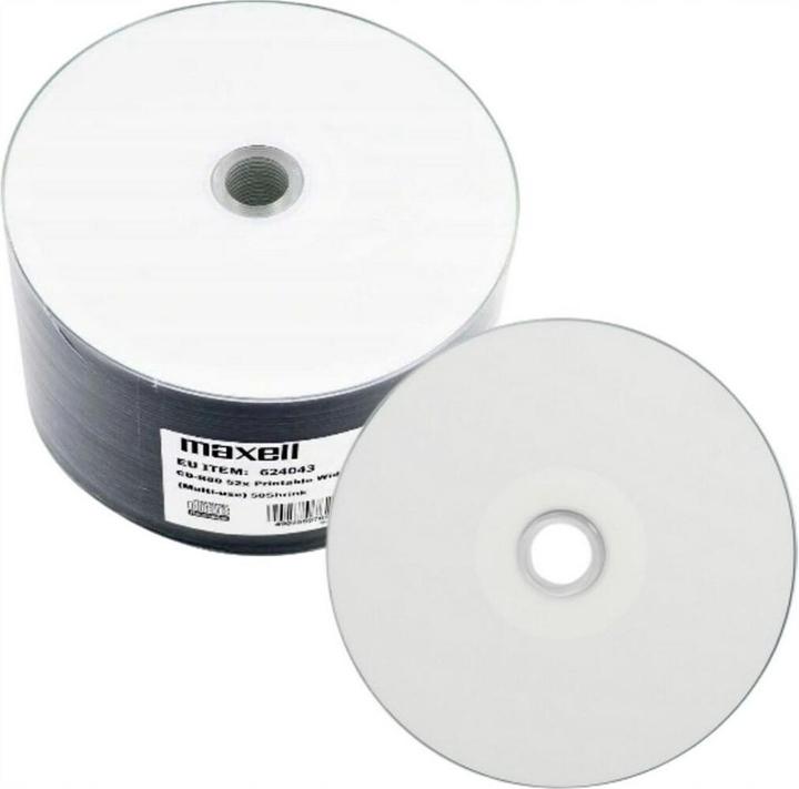 Actual product image Maxell CD-R 700MB 52x80 min spindle płyta do nadruku (50x)