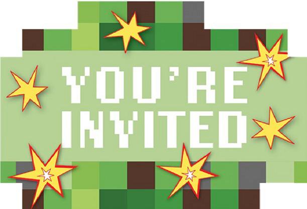 Image du produit Amscan Invitations Anniversaire Minecraft