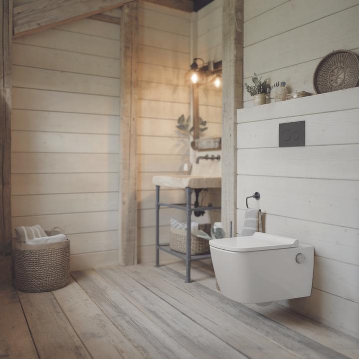 Actual product image Magni Toilet push plate TECEloop white, plastic, for 2-flush technology