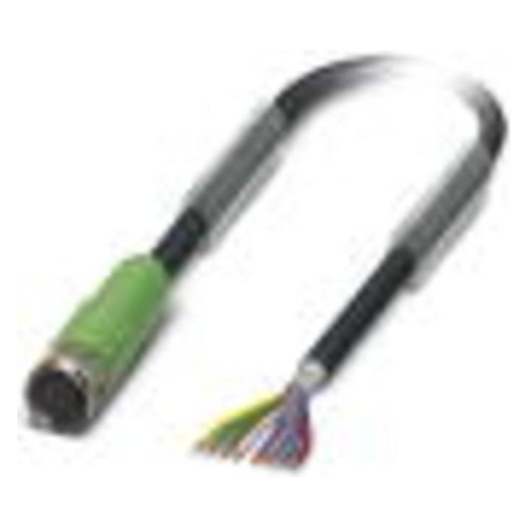 Phoenix Contact 1404149 Sensor-/Aktor-Anschlussleitung 5 m Polzahl: 8 1 St., Elektronikkabel + Stecker, Schwarz