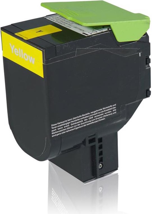 Produktbild Inkadoo Toner kompatibel zu Lexmark 24B6010 Toner, gelb Gelb (Y)