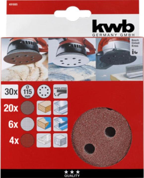 Image du produit kwb 30 disques Quick-Stick 115mm
