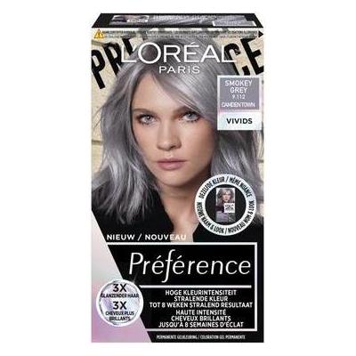 L'Oréal Paris, Haarkleur, Loreal Paris Preference Vivids 9.112 Smokey Grey Hair Color (9.112 Rookgrijs)