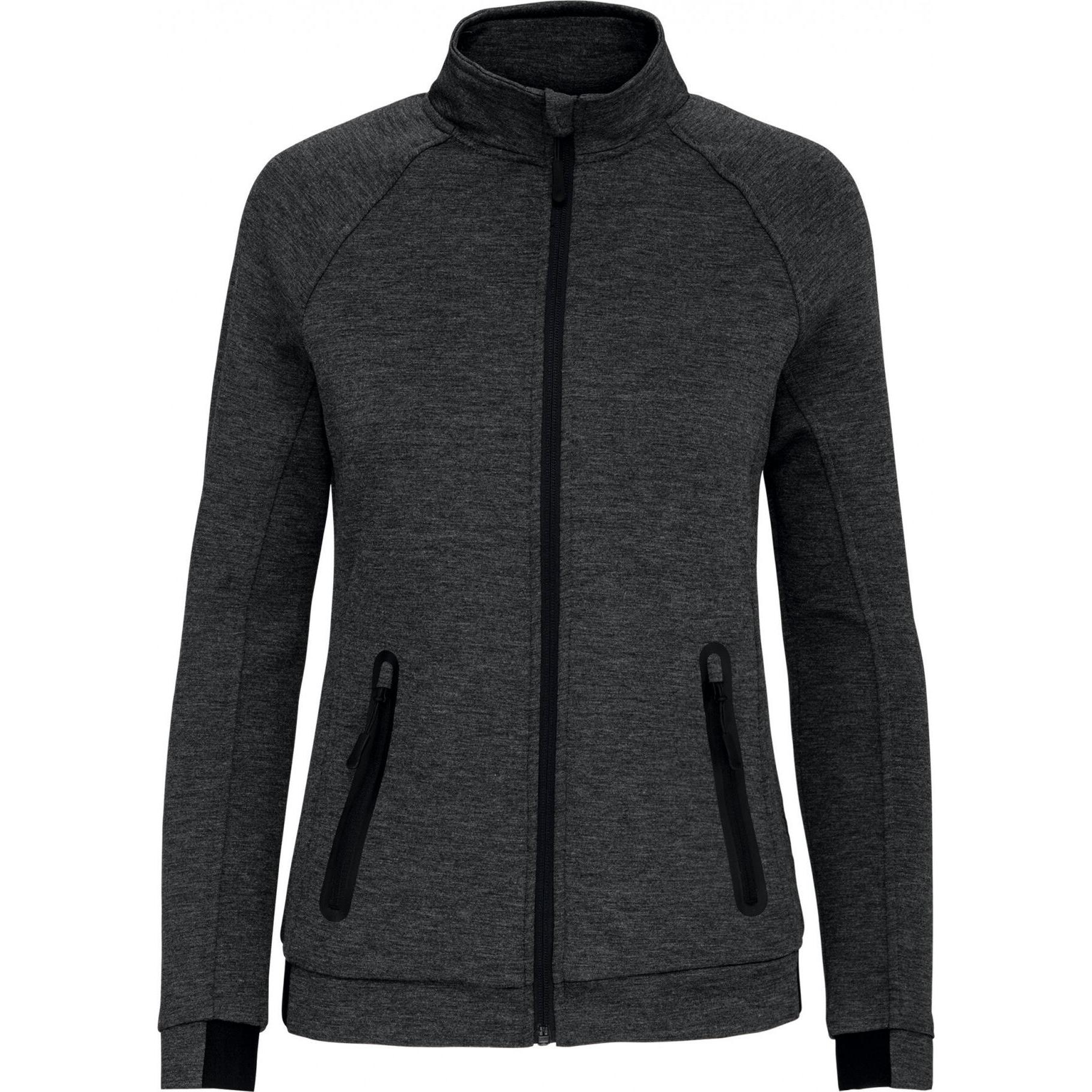 Proact, Damen, Pullover, Sweatshirt zipper hochkragen frau, Grau, (L)