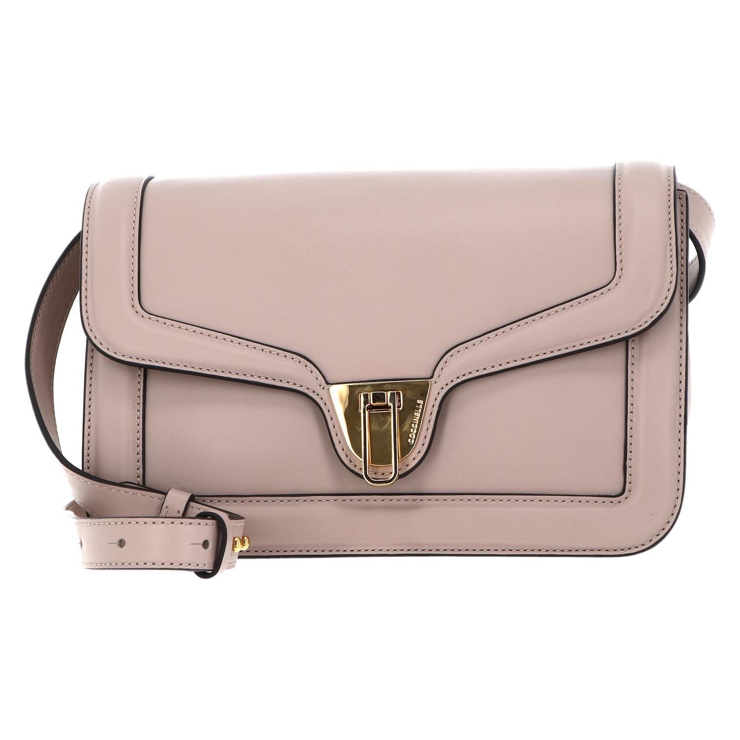 Coccinelle, Damen, Handtasche, Marvin Twist Smooth Handbag, Beige