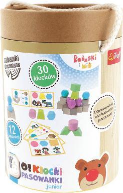 Trefl Wooden Toy O! blocks. Junior stripes