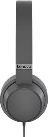 Actual product image Lenovo GXD1C99243 headphones/headset Wired Head-band Calls/Music USB Type-C Grey (ANC, Cable)