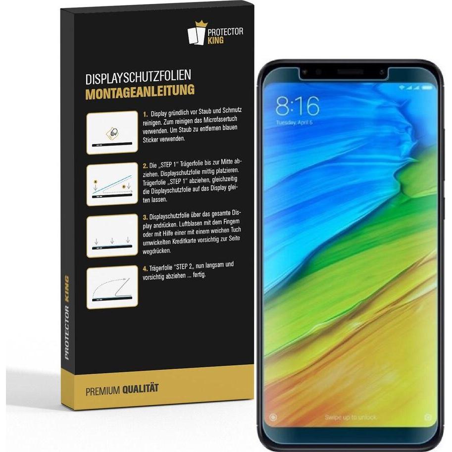 Thumbnail - Protectorking 4x Premium Displayschutzfolie 3D KLAR (4 Stück, Xiaomi Redmi 5), Smartphone Schutzfolie
