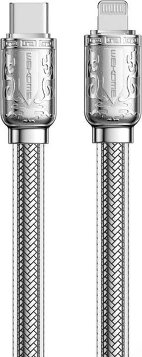 Actual product image Wekome WDC-178 Bakin series - USB-C to Lightning fast charging PD connection cable 20 W 1 m (silver) (1 m, 20 W)