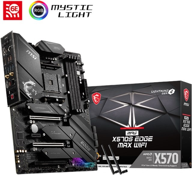 Produktbild MSI MB MPG X570S Edge MAX Wifi (AM4, AMD X570S, ATX)
