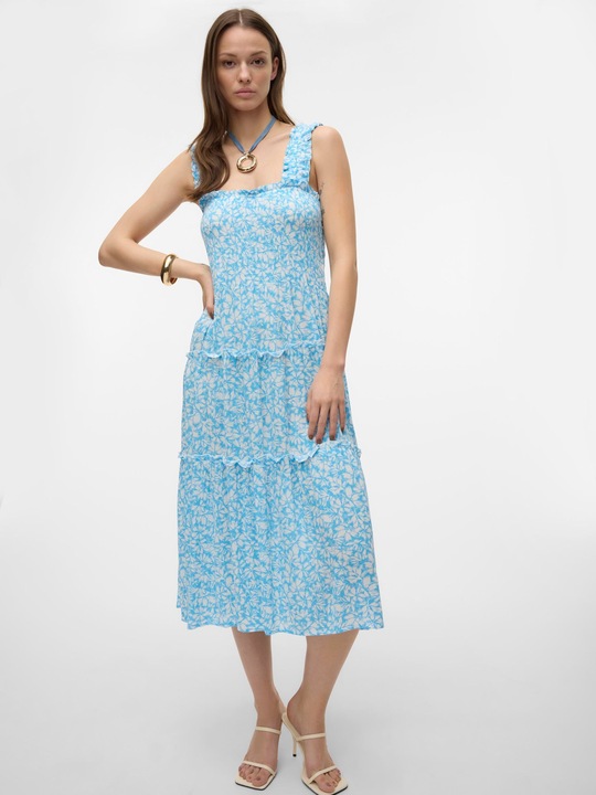 Produktbild Vero Moda Vmmenny Sl Smock Calf Dress Wvn Ga Kleid (M)