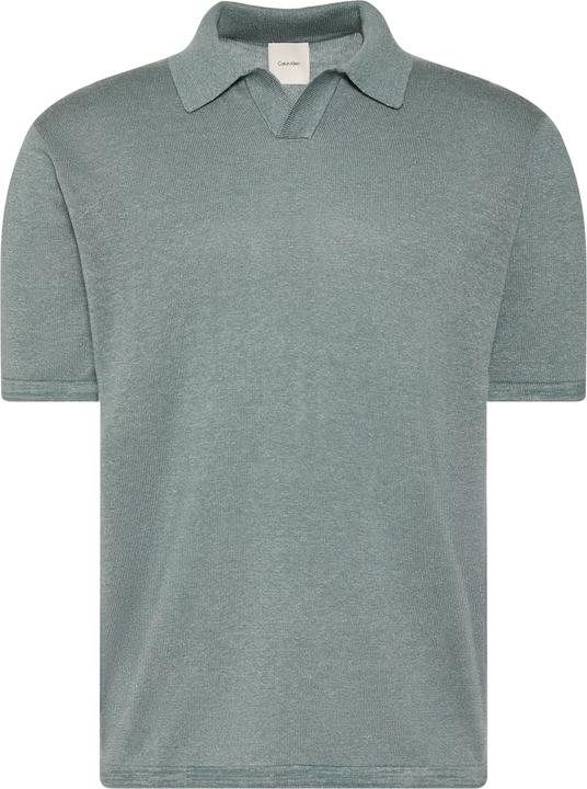 Image du produit Calvin Klein Linen Blend Short Sleeve Polo Jumper (XL)