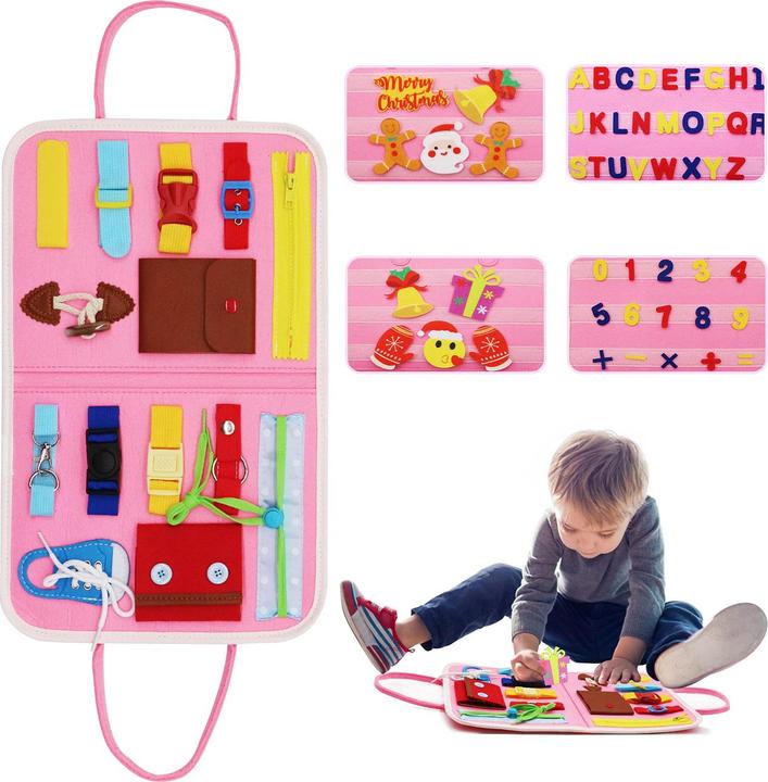 Produktbild Activity Board Spielbrett, Lernspielzeug für Kleinkinder Spielzeug zum Erlernen grundlegender Lebenskompetenzen