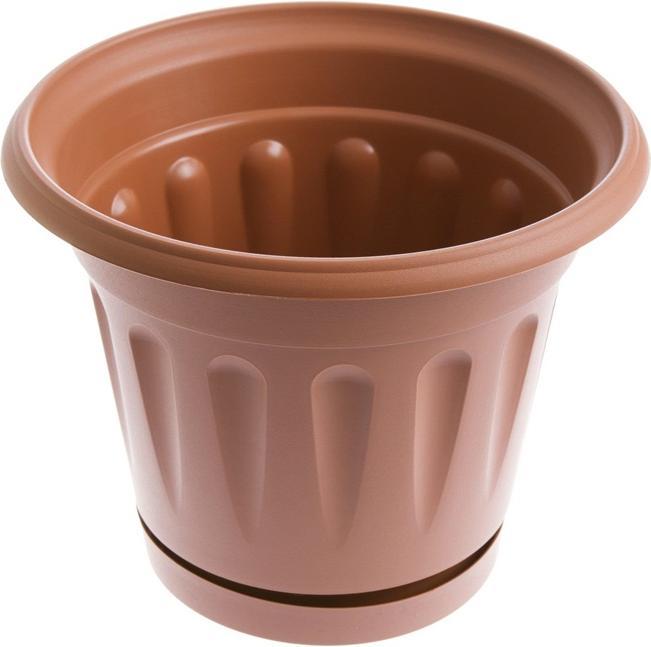 Uniplastex Flowerpot Primavera UDP26, Ø 26 cm, brown