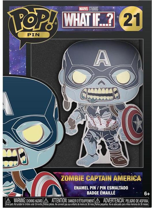 Image du produit Funko POP! Pin! Marvel What If : Zombie Captain America (21)