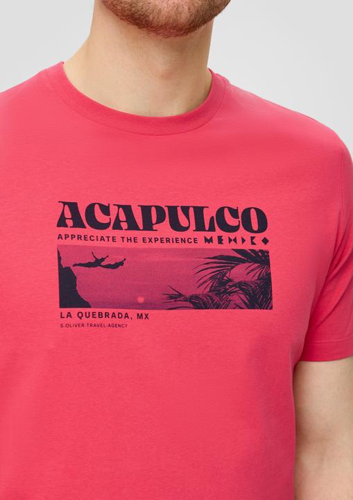 Immagine prodotto S.Oliver T-Shirt Crew-Neck-Shirt mit Frontprint aus Baumwoll-Jersey (XXL)